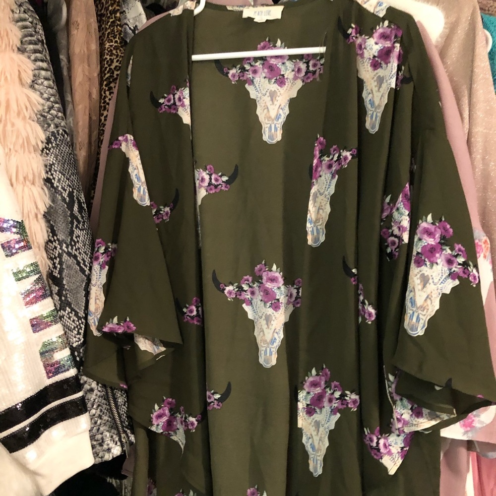 Cow skull kimono